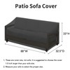 Easy-Going Waterproof Patio Sofa Cover UV Resistant 3 Seater Outdoor