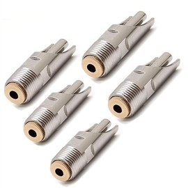 Millie Stainless Steel Pig Waterer,NPT 1/2" Automatic Pig Nipple Drinker Feeder Waterer(Pack of 5)