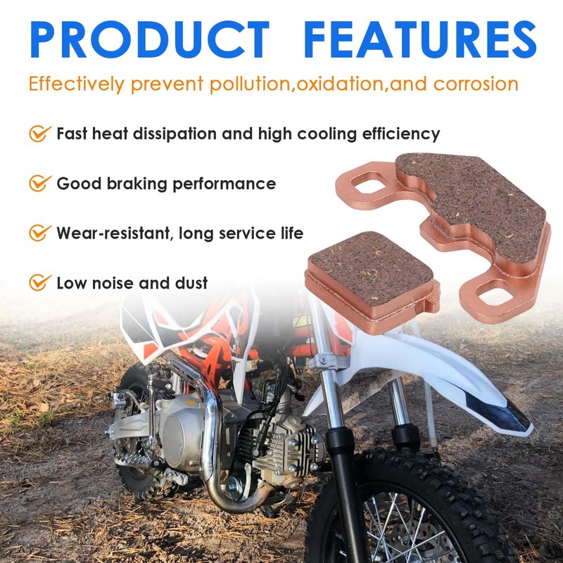 Yeoflagtrade Rear Disc Brake Pads Replacement for SSR 125cc 110cc