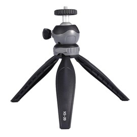 Camera Mini Tripod, ABS Plastic Tripod with 360 Degree Removable Ball Head and 2.5kgs Load for Travel and Work