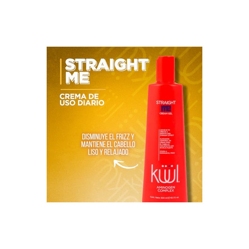 KÜÜL Straight Me Cream Gel Efecto Liso Sin Aclarado Antifrizz