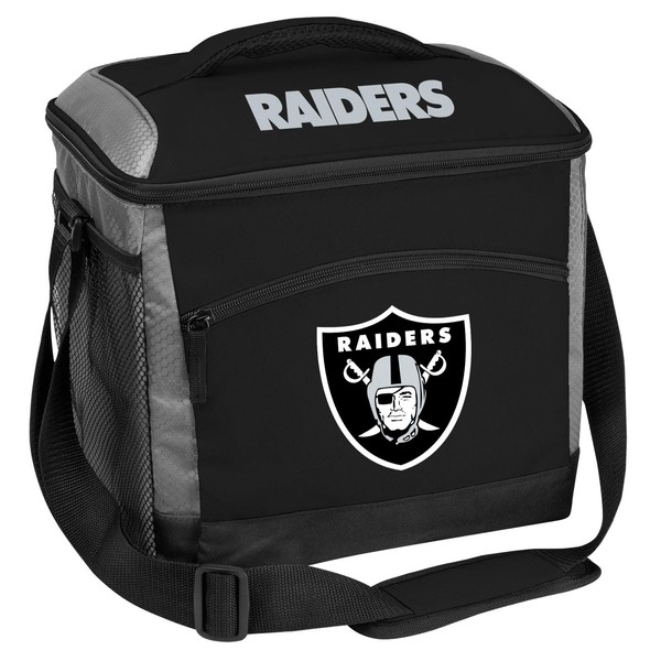Rawlings NFL Soft-Sided Insulated Cooler Bag, 24-Can Capacity, Las Vegas Raiders, Large