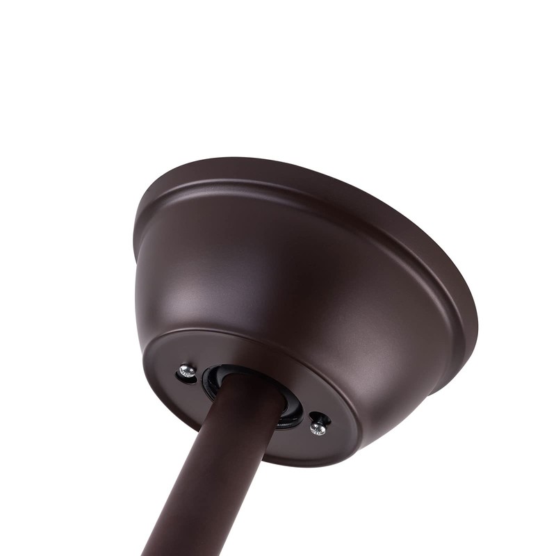 PIAOCAIYIN 42" Invisible Ceiling Fan, Retro Stained Glass Ceiling Fan,