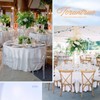 1 Pack High Quality Round Tablecloth, 90 Inch, White Polyester