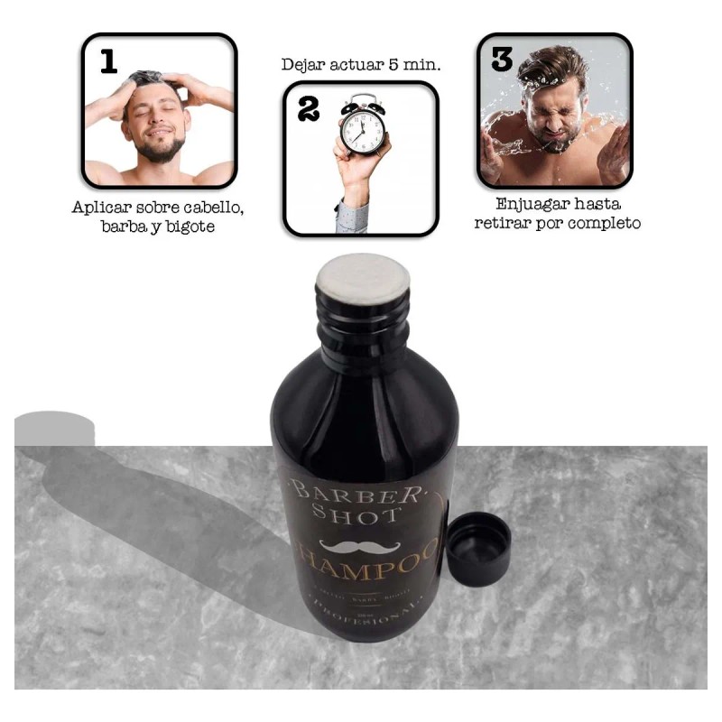 Shampoo Bergamota Y Cola De Caballo Barba Bigote Y Cabello