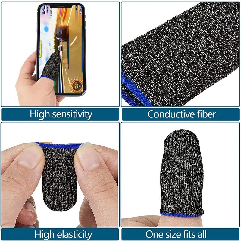 PUBG Game Finger Sleeve Set, 4 Pieces Touch Screen Thumb