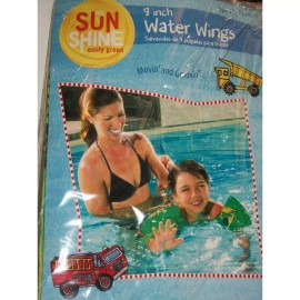 Sunshine 9" Water Wings Trucks Pool Swim Floaties Arm Floats Firetruck Dump Truck