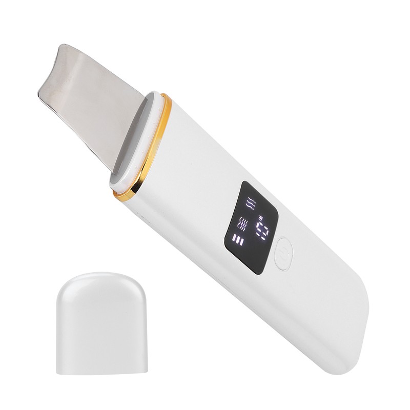 Skin Scrubber Spatula Ultrasonic Blackhead Comedones Removal Device Facial Scrubber