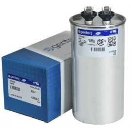 CAPCOM 60 uf MFD 440 volt VAC GE Genteq CAPCOM Round Run Capacitor C460R 97F9043 C460