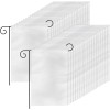 DEAYOU 36 Pack Blank White Garden Flags For Diy Decoration