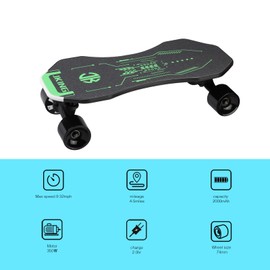 JKING Electric Skateboard for Kids and Teens,Smart Sensors Electric Skateboard,350W Hub-Motor,9.32 MPH Top Speed，4.6 Miles Range,Max Load 160 Lbs,6 Months Warranty