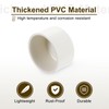 sourcing map 12Pcs PVC Pipe End Cap Fitting, 2" Furniture