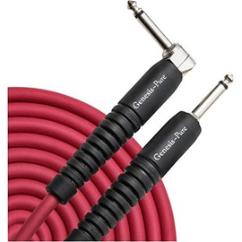 Analysis Plus Stage Red Genesis Pure Instrument Cable 20ft Straight to 90