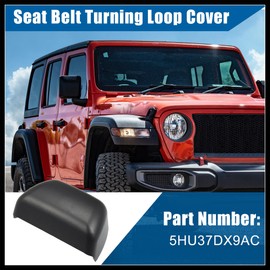 Hihaha Seat Belt and Rear Row Seat Belt Turning Loop Cover for Jeep Wrangler 2011-2018 5HU37DX9AC,Pack of 1 Durable Material