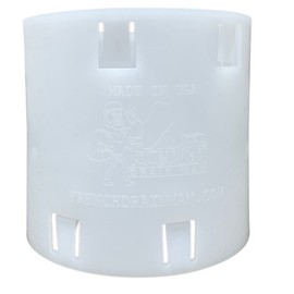 French Drain Man HDPE 4 in Corrugated Pipe External Snap Coupler, Heavy Duty, Dual Wall, Lifetime Guaranteed