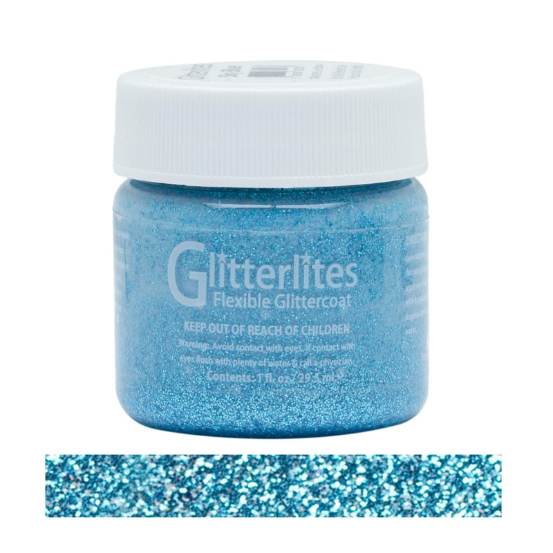 Angelus Paint Glitterlites 1 Oz Sky Blue