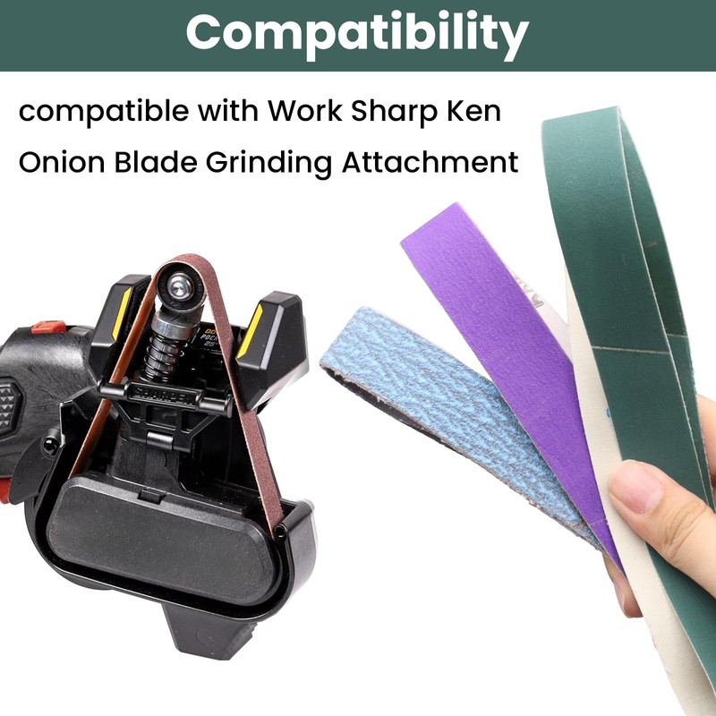 1 x 18 Inch Knife Sharpener Sanding Belts, 16 Pack
