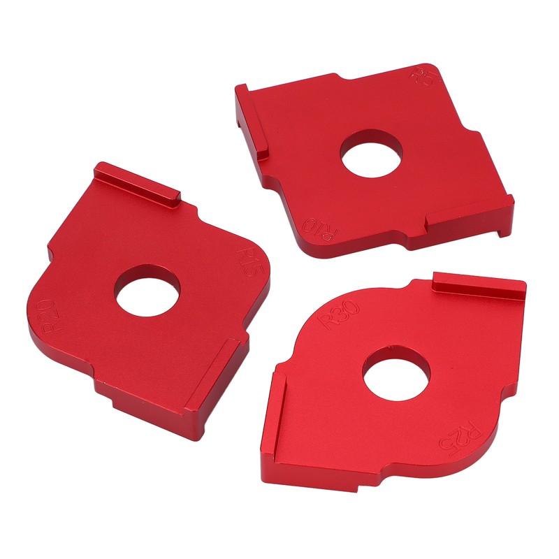 3PCS Radius Jig Router Template Handheld Aluminum Alloy Rust Proof