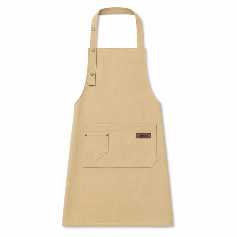 Canvas Work Apron for Cooking and Crafts – Adjustable Cross-Back