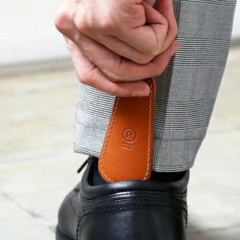 Polcolosso Shoehorn Key Ring, Original Tochigi Leather, Made in Japan,