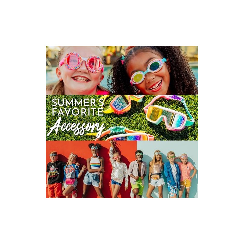 Swimming Goggles For Girls - Mermaid Kids Swim Goggles By