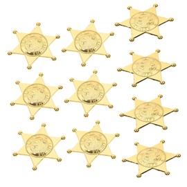 Generic 10Pcs Decorative Police Badge Lightweight Police Costume Accessories for Parties Cosplay and Festivals Fun and Vivid Badge Ornaments