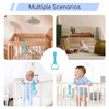 6 Pcs Baby Pull Up Rings,Colorful Baby Cot Hand Rings,Removable