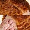 VICYAO 32 Inch Ginger Wig Human Hair 13x4 Ginger Orange