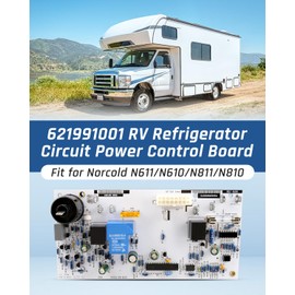 YIGUCS 621991001 Power Control Board Fit for for N611 N811 N610 N810, RV Refrigerator Circuit Board 2-Way Power Board (Serial Number Below 9056491)