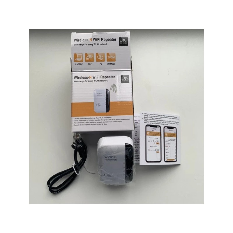 efunmodern NEW! WiFi Range Extender Internet Booster Wireless Signal Repeater