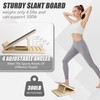 LESES Adjustable Wooden Slant Board for Calf Stretching - 300lb