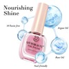 AZUREBEAUTY Glitter Pink Nail Polish no Gel Quick Dry Natural