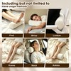 Corduroy Lumbar Roll Support Pillow for Office Chair, Car, Gaming
