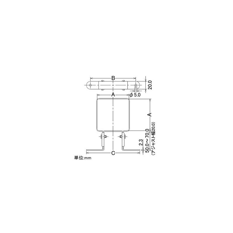Kakudai 625-611 Saddle Band for Faucet Column 2.6 inches (60