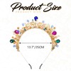 YBSHIN Rhinestone Headband Gold Crystal Hair Band Pearl Hair Hoop