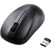 Elecom M-K6DRKBK/RS Wireless Mouse, IR LED, Medium Size, Antibacterial, RoHS Compliant, Black