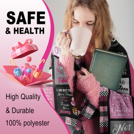 Atokker 15 Quinceanera Gifts Blanket, Gifts for 15 Year Old Girls, 15 Year Old Girl Gifts for Birthday, 15th Birthday Gifts for Teen Girls, 15th Birthday Decorations for Girls 60"x50"