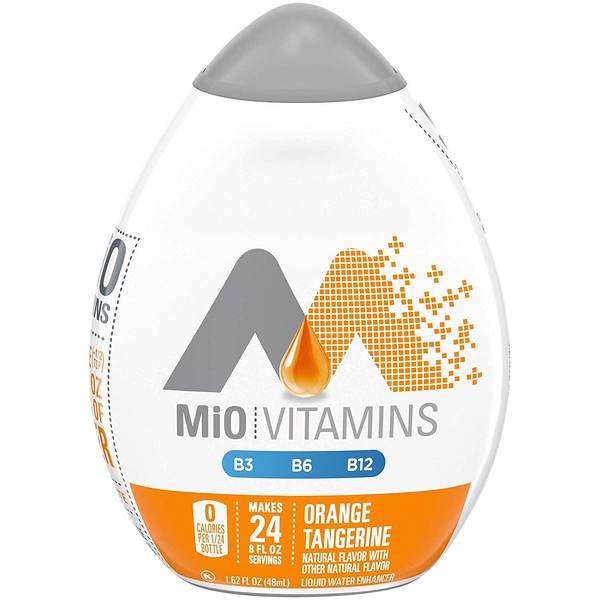Mio Vitamins Liquid Water Enhancer, Orange Tangerine, 1.62 OZ, 4-Pack