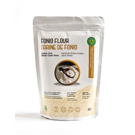 Aga's Wholesome Fonio Gluten free Flour 400g, Made from Ancient African Grain Fonio, Vegan Protein High Fiber Superfood, Non GMO Keto Paleo, Gluten Free Alternative to Wheat & Oat Flour