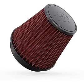 K&N High-Flow Original Lifetime Universal Clamp-On Air Filter: High Performance, Premium, Washable: Flange Diameter: 6 In, Filter Height: 6.5 In, Flange Length: 1 In, Shape: Round Tapered, RF-1042