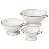 Metal Colander Set of 3, Strainer Basket with Handles perfect