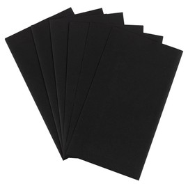 JAM Paper Gift Wrap - Matte Wrapping Paper Sheets - 30" x 20" Per Sheet (25 Sq Ft Total) - Matte Black - 6 Sheets/Pack