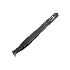 Excelta Cutting Tweezers, Angulated Carbon Steel Tweezers, Three Star, 4.5” Overall Length
