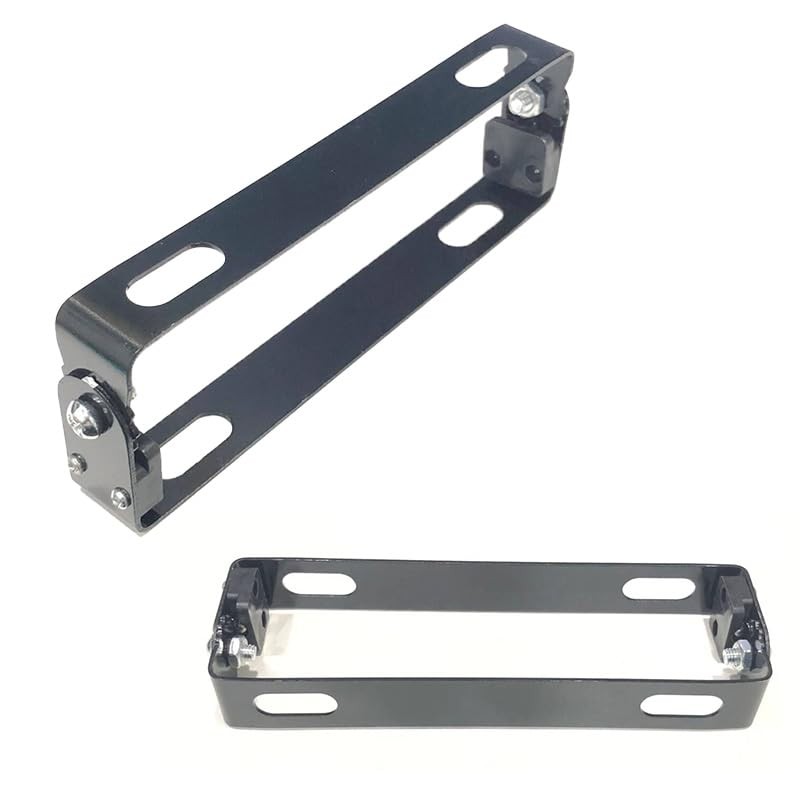Audiofan Motorcycle License Plate Bracket, Stainless Steel, Easy Installation, Universal