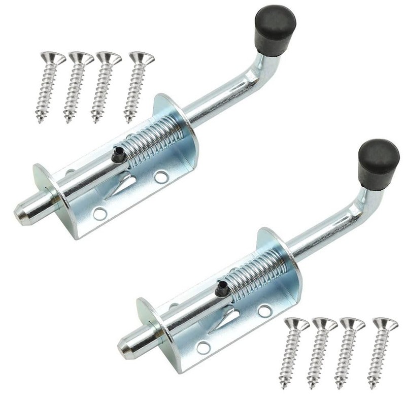 2 Packs Locking Latch Spring Loaded Barrel Bolt Latch Pin