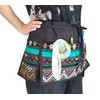 TG888 Short Waist Waitress Aprons with 3 Zipper Pockets, Crafts,