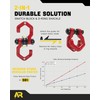 AUTORICH Snatch Block Separate Shackle, 3/4" D Ring Shackle with