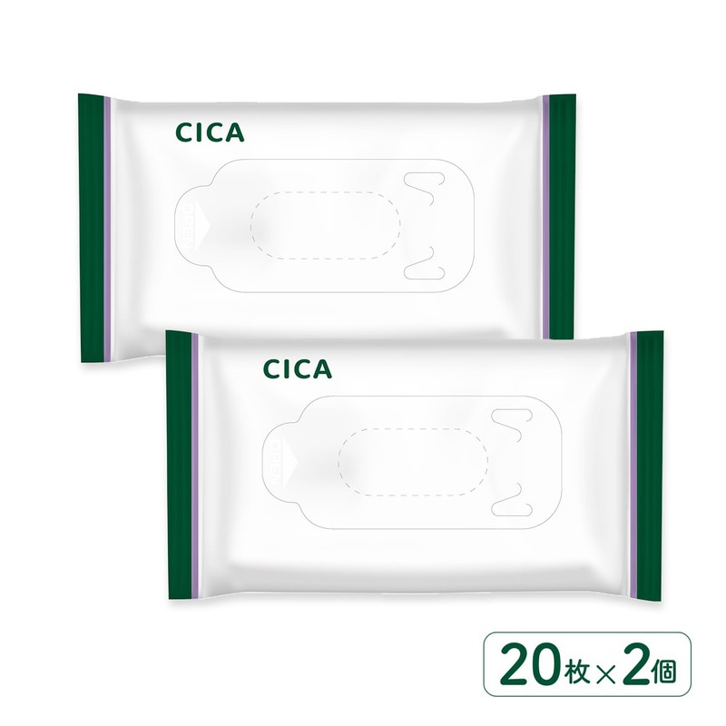 LEC CICA 99% Water Delicate Wet Sheet (20 Sheets x