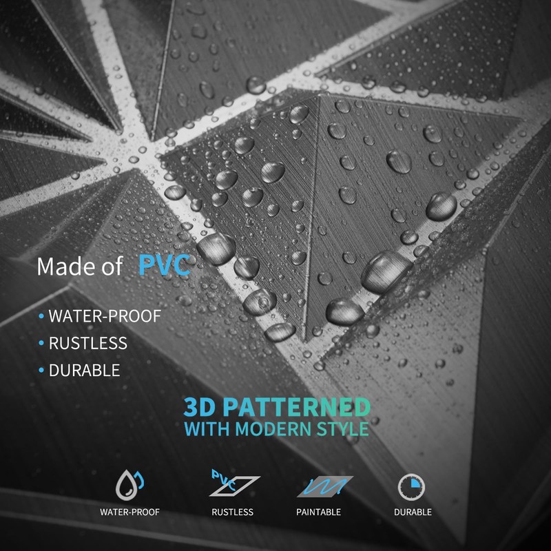Art3D 33-Pack 3D Wall Panels - Diamond Textured Feature Paneling
