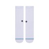 Stance Men's Icon Classic Crew Socks, White/Black, Medium/Shoe Size 6-8.5